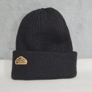 COAL HEADWEAR Black The Coleville Beanie Hat O/S Low Profile Winter Ribbed Knit